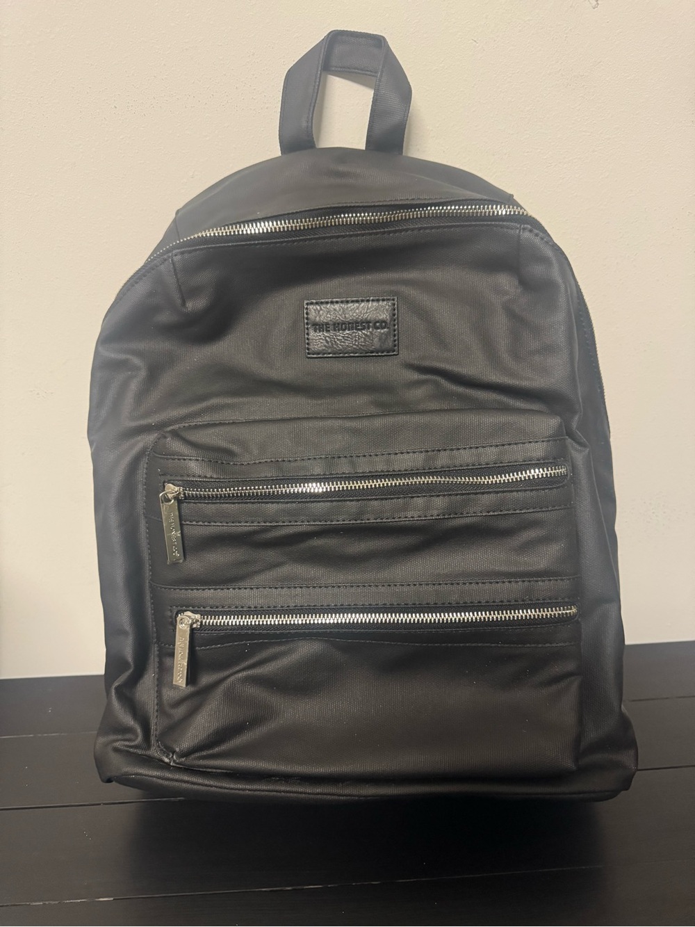 Honest Company Coated Canvas City Diaper Backpack